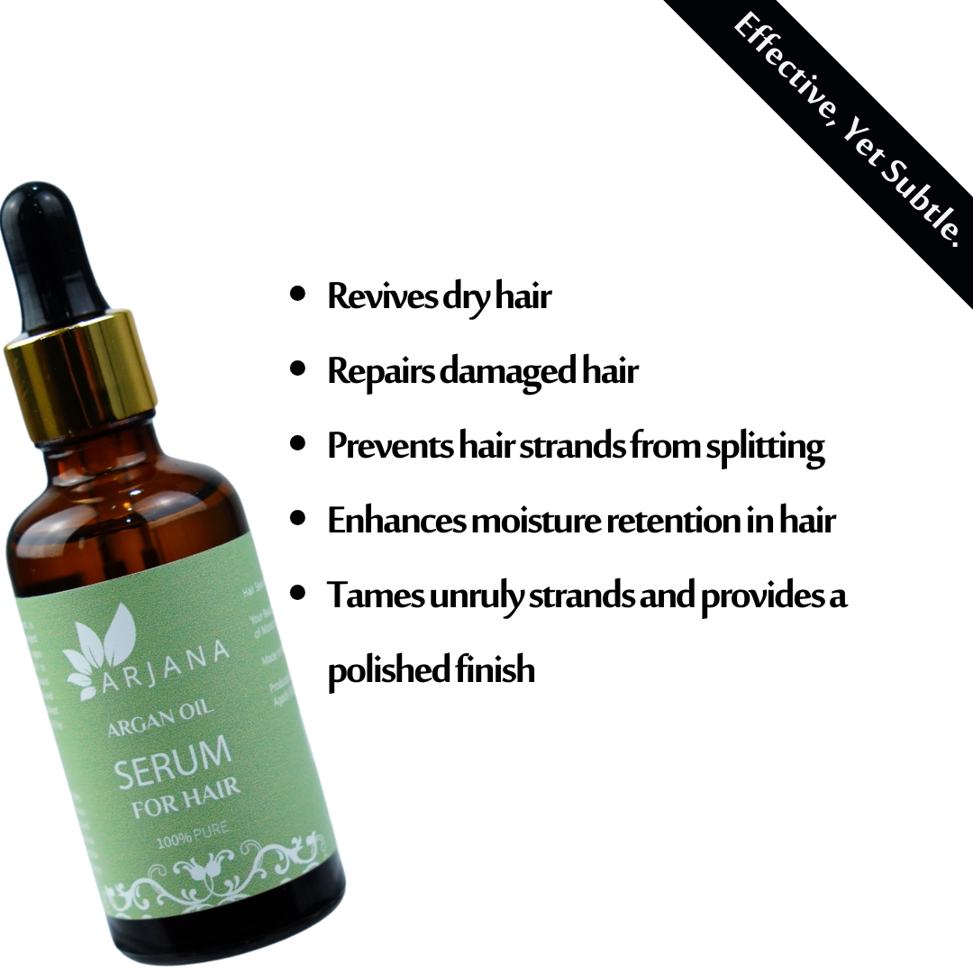 100% Natural Pure Argan Oil Serum for Hair
