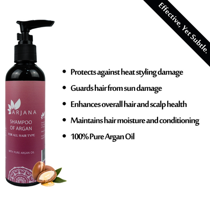 Shampoo of Argan with 100% Natural Argan Oil Extracts